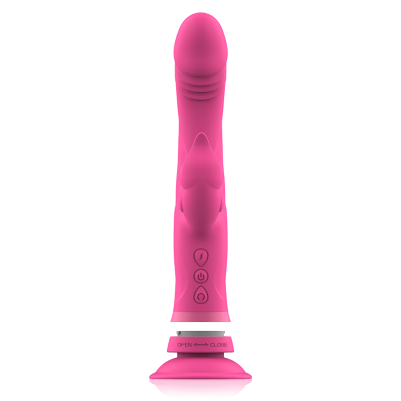 INTENSE - VIBRADOR JULIO RABBIT DE SILICONE ROSA