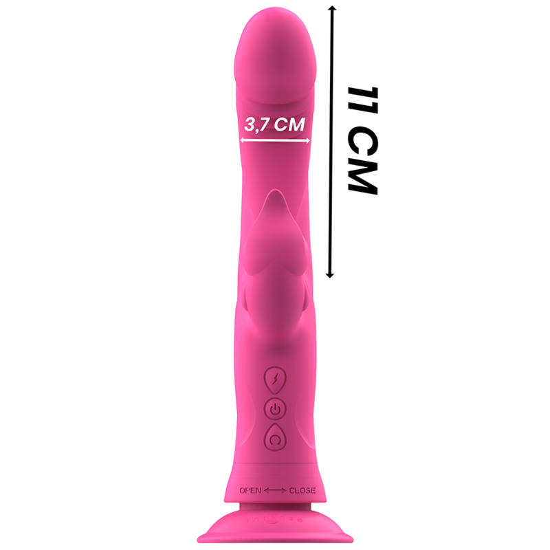 INTENSE - VIBRADOR JULIO RABBIT DE SILICONE ROSA