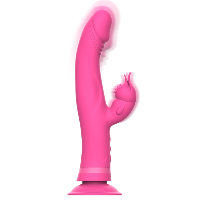 INTENSE - VIBRADOR JULIO RABBIT DE SILICONE ROSA