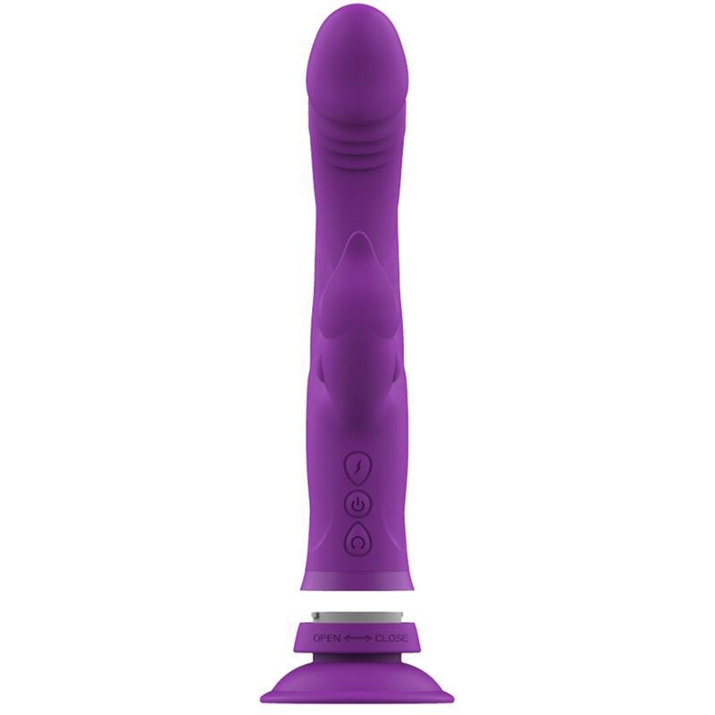 INTENSE - VIBRADOR DE SILICONA CASANOVA RABBIT TRIPLE MOTOR MORADO