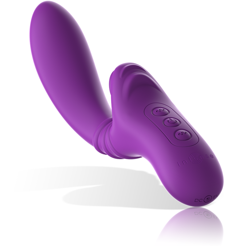 INTENSE - HARRY VIBRADOR FLEXÍVEL COM LÍNGUA ROXA