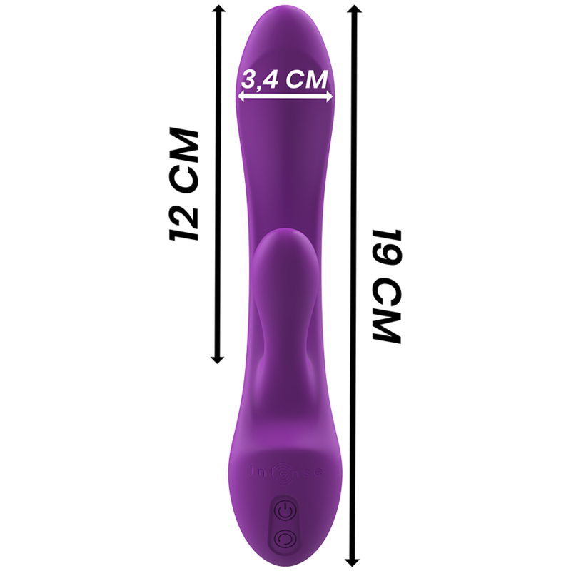 INTENSE - VIBRADOR LUIGI RABBIT DE SILICONE LÍQUIDO ROXO