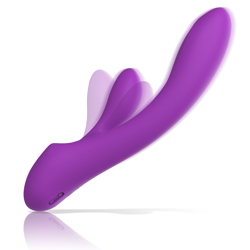 INTENSE - VIBRADOR LUIGI RABBIT DE SILICONE LÍQUIDO ROXO