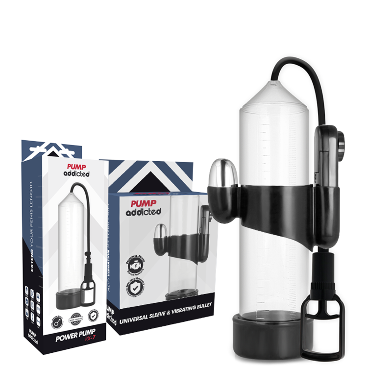 ADICTO A LA BOMBA - VIBRADOR TRANSPARENTE RX7