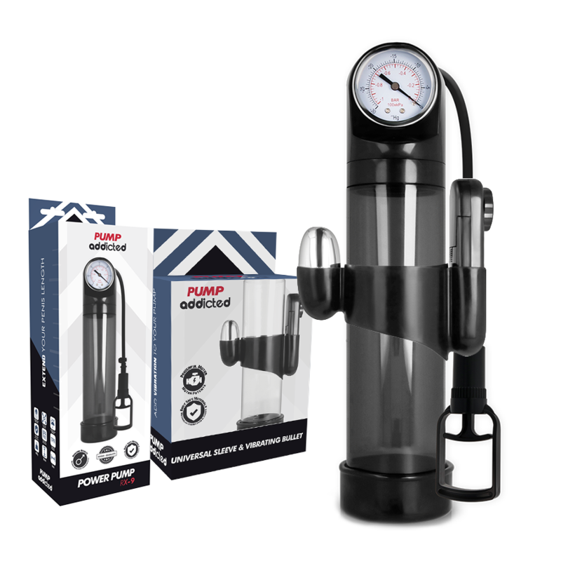 BOMBA ADICTO - VIBRADOR RX9 NEGRO