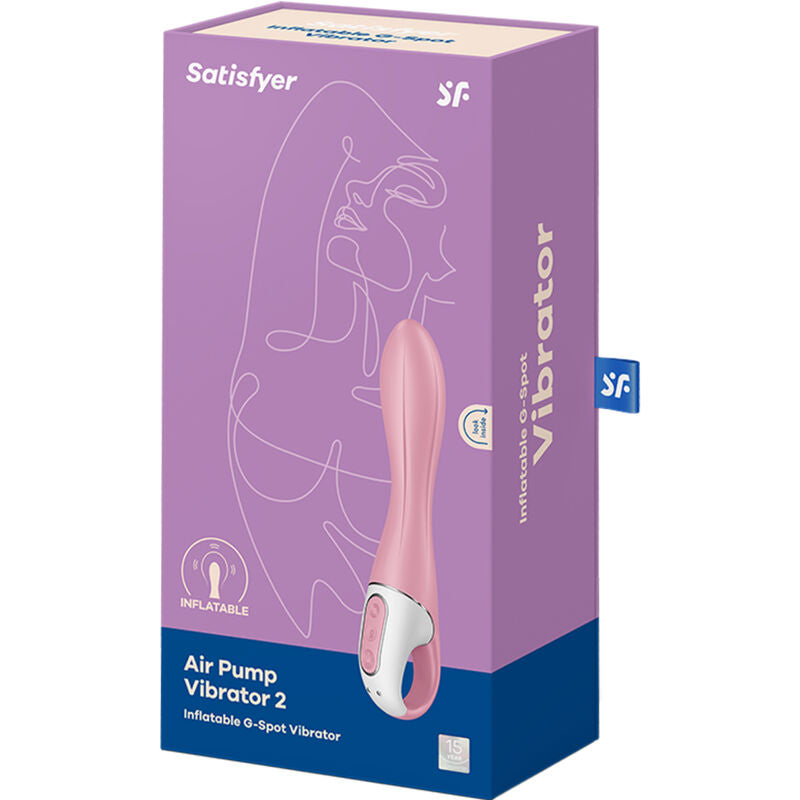 SATISFYER - VIBRADOR COM BOMBA DE AR ​​2 ROSA
