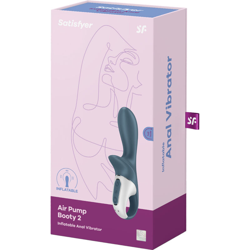 SATISFYER - BOMBA DE AR ​​BOOTY 2 CINZA ESCURO