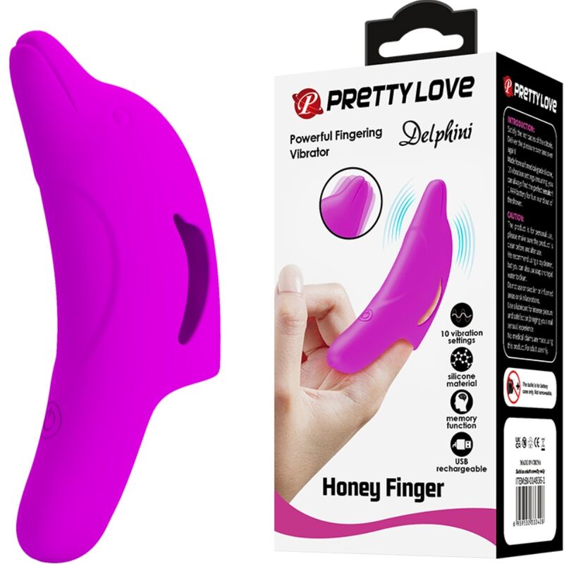 PRETTY LOVE - DELPHINI POWERFUL PURPLE DIGER STIMULATOR
