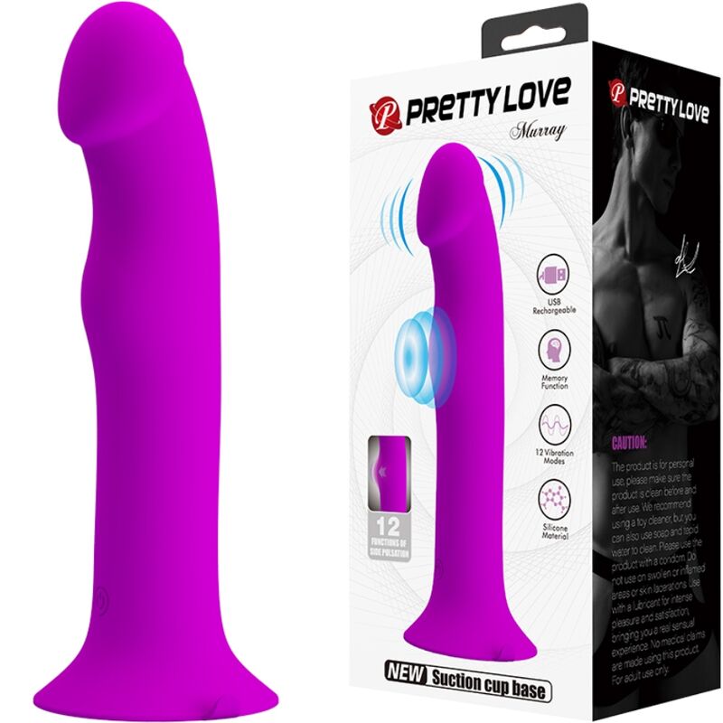 PRETTY LOVE - VIBRADOR E ESTIMULADOR DE PONTO G MURRAY ROXO