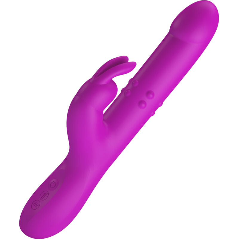 PRETTY LOVE - VIBRADOR REESE COM ROTAÇÃO ROXA