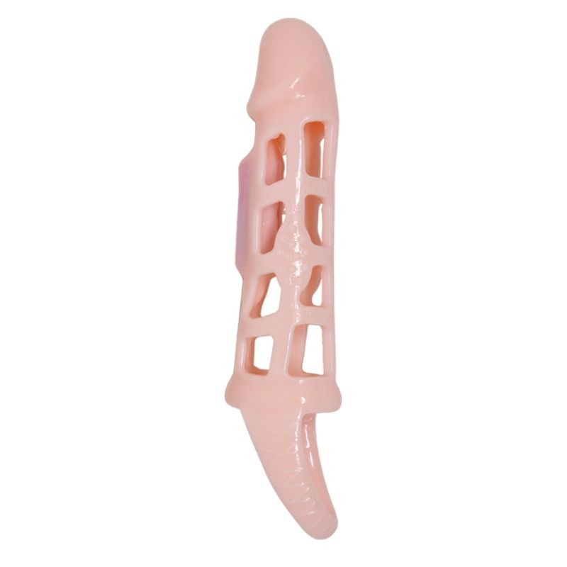 PRETTY LOVE - FUNDA EXTENSORA DE PENE HARRISON CON VIBRACIÓN Y CORREA 13,5 CM