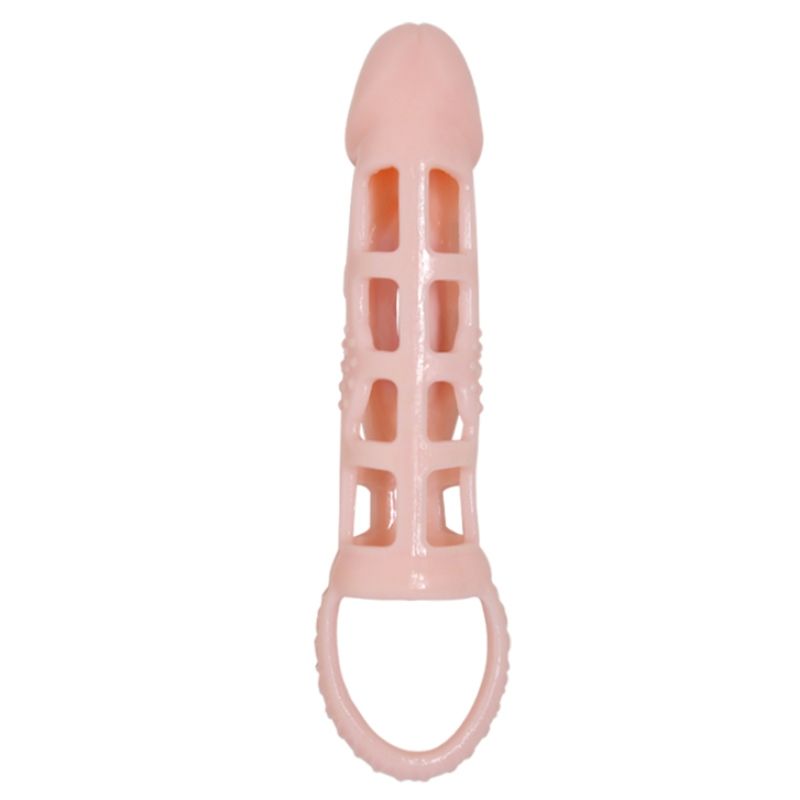PRETTY LOVE - FUNDA EXTENSORA DE PENE HARRISON CON VIBRACIÓN Y CORREA 13,5 CM