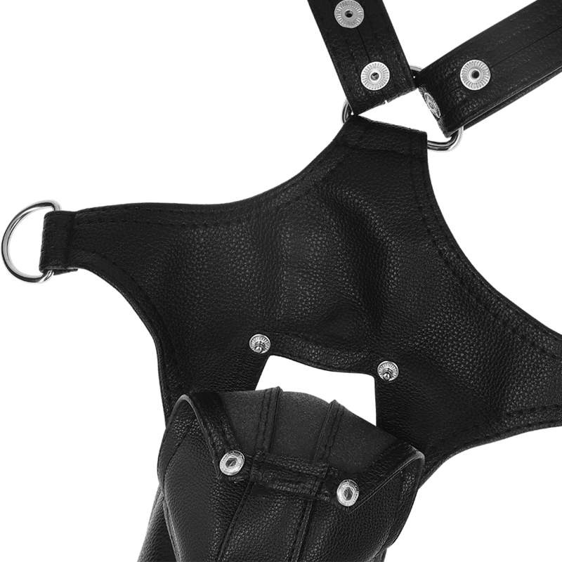 ATITUDE SUBMISSA FETICHE - SUSPENSÃO MASCULINA EM COURO ECOLÓGICO