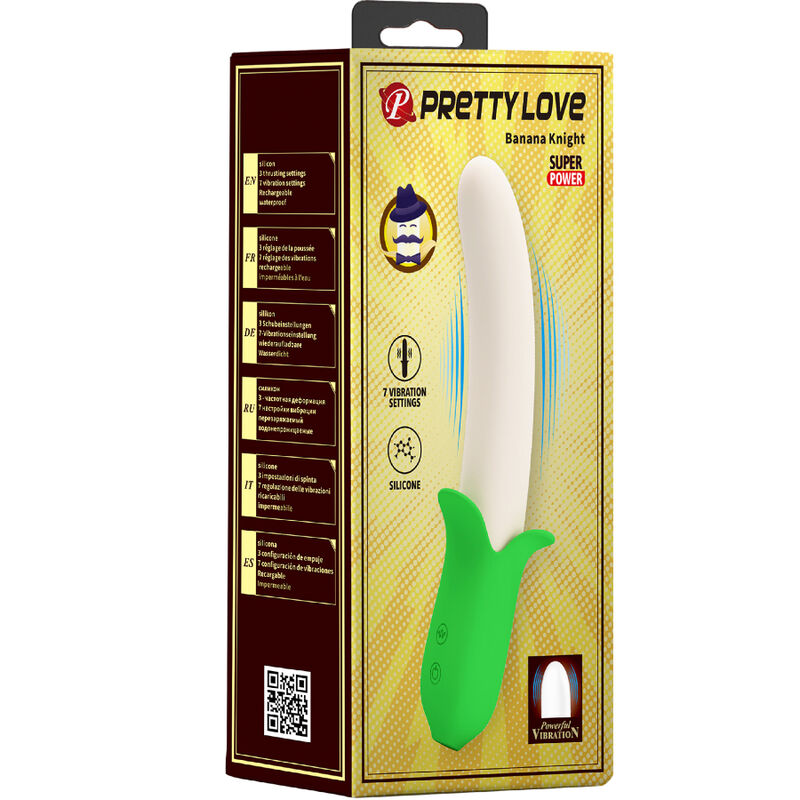 PRETTY LOVE - BANANA KNIGHT SUPER POWER 7 VIBRACIONES DE SILICONA