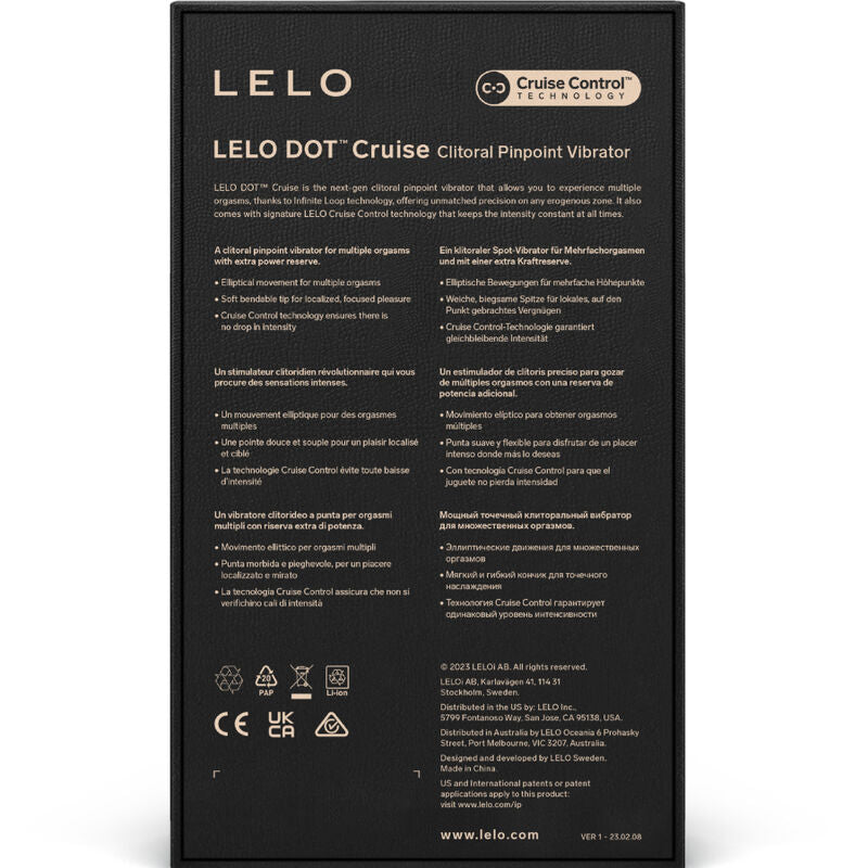 LELO - ESTIMULADOR DE CLÍTORIS DOT CRUISE OCRE NARANJA