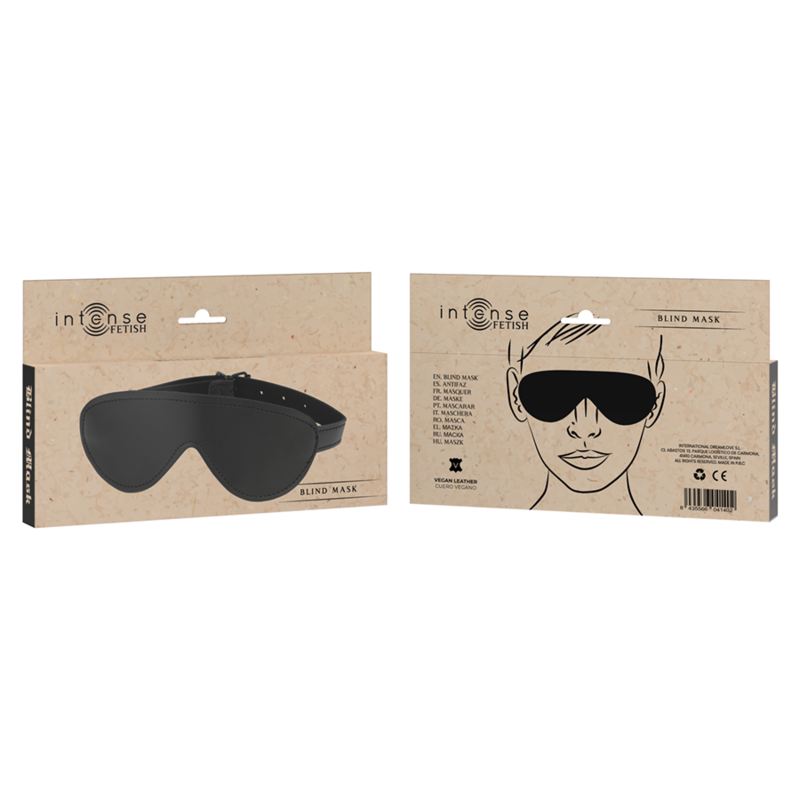 INTENSO - MÁSCARA VEGANA FETICHISTA PARA AS CEGAS