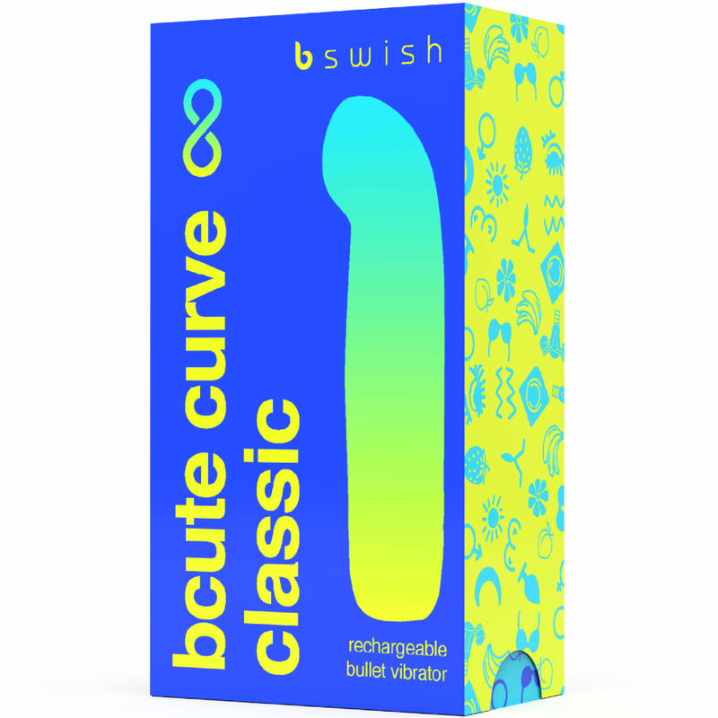 B SWISH - BCUTE CURVE INFINITE CLASSIC VIBRADOR RECARREGÁVEL DE SILICONE AZUL