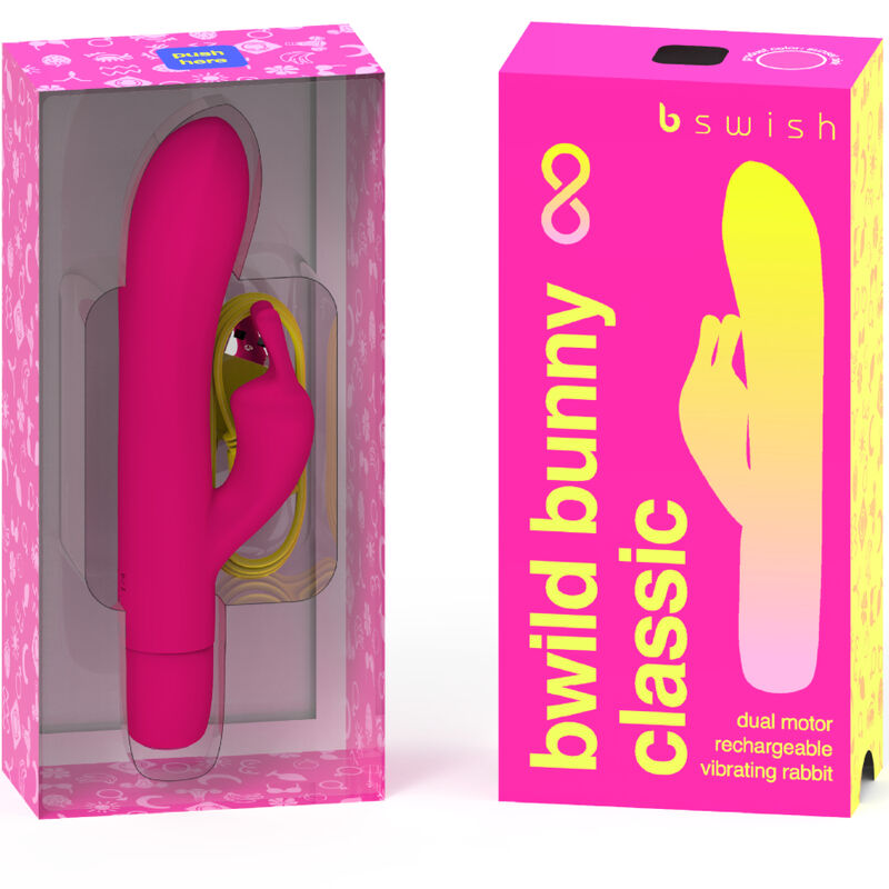 B SWISH - BWILD BUNNY INFINITE CLASSIC VIBRADOR RECARREGÁVEL DE SILICONE ROSA