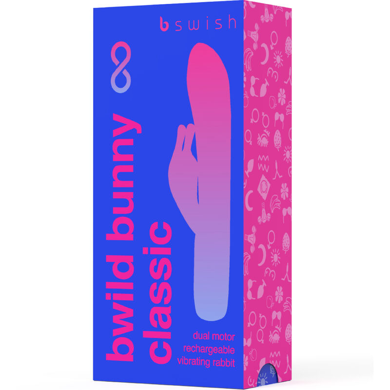 B SWISH - BWILD BUNNY INFINITE CLASSIC VIBRADOR RECARREGÁVEL DE SILICONE AZUL