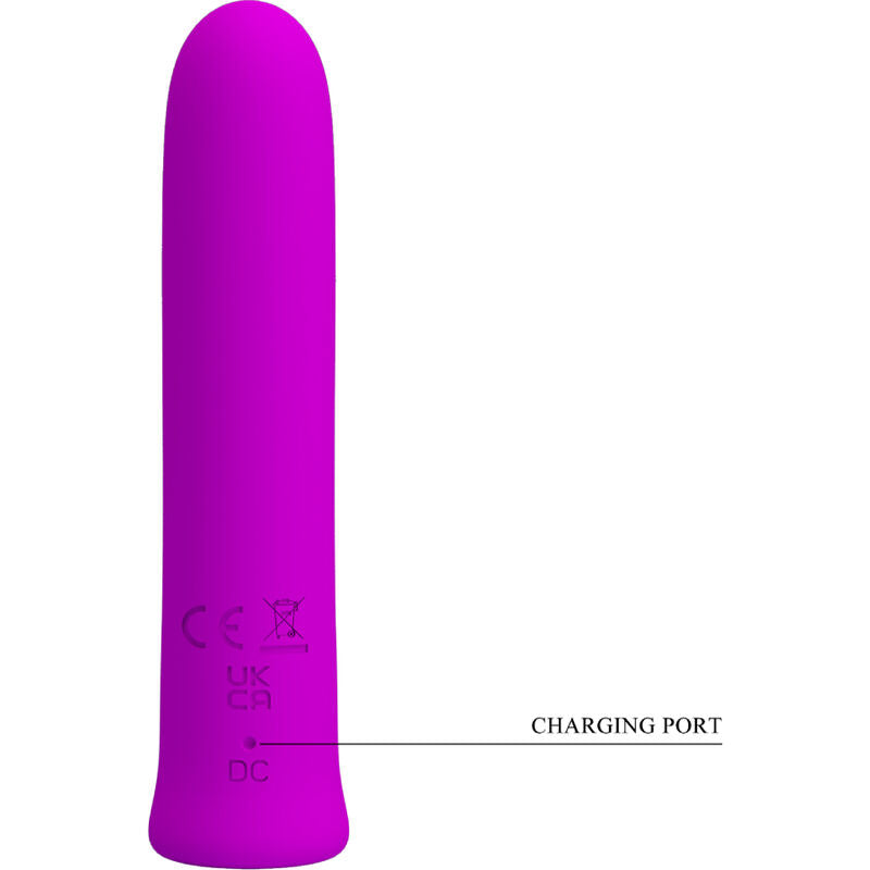 PRETTY LOVE - CURTIS MINI VIBRADOR SUPER POWER 12 VIBRACIONES DE SILICONA VIOLETA