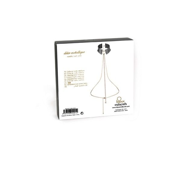 BIJOUX - COLLAR METALIZADO NEGRO DÉSIR MÉTALLIQUE