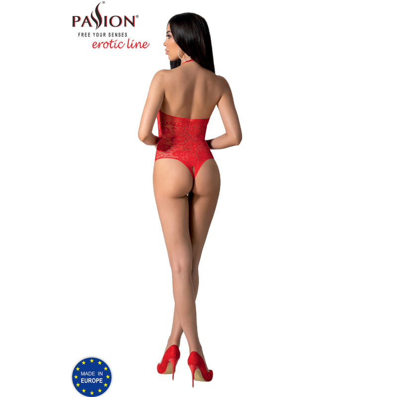 PASIÓN - BS094 BODYSTOCKING ROJO TALLA ÚNICA