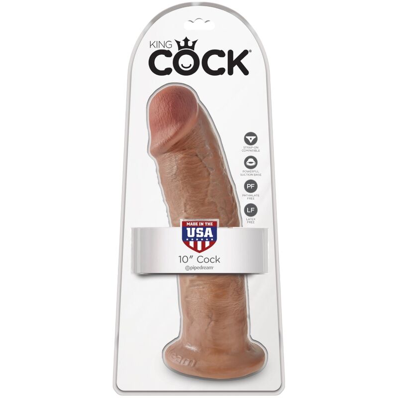 KING COCK - PÊNIS REALISTA DE 24 CM CARAMELO