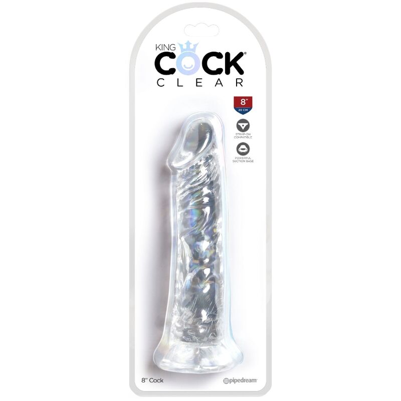 KING COCK - PENE REALISTA CLEAR 19,7 CM TRANSPARENTE