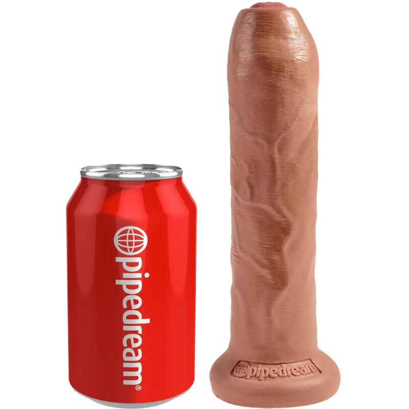 KING COCK - PÊNIS REALISTA NÃO CIRCUNCIDADO 17,8 CM CARAMELO