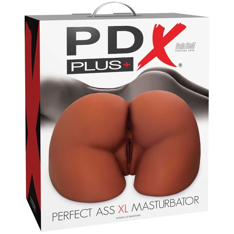 PDX PLUS - PERFECT ASS XL DUPLA ENTRADA MARROM MASTURBADOR