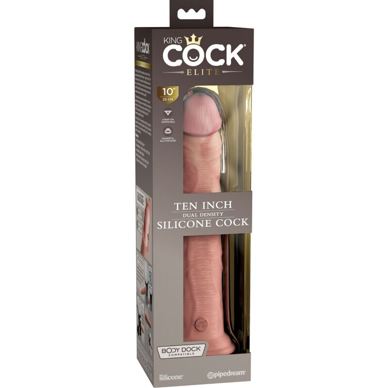 KING COCK - DILDO DE SILICONA REALISTA ELITE 25,4 CM