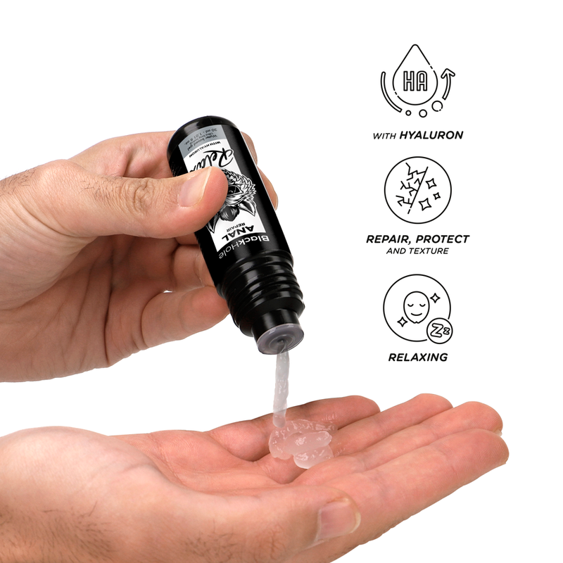 BLACK HOLE - REPARADOR ANAL RELAJACIÓN A BASE DE AGUA CON HIALURÓN 30 ML