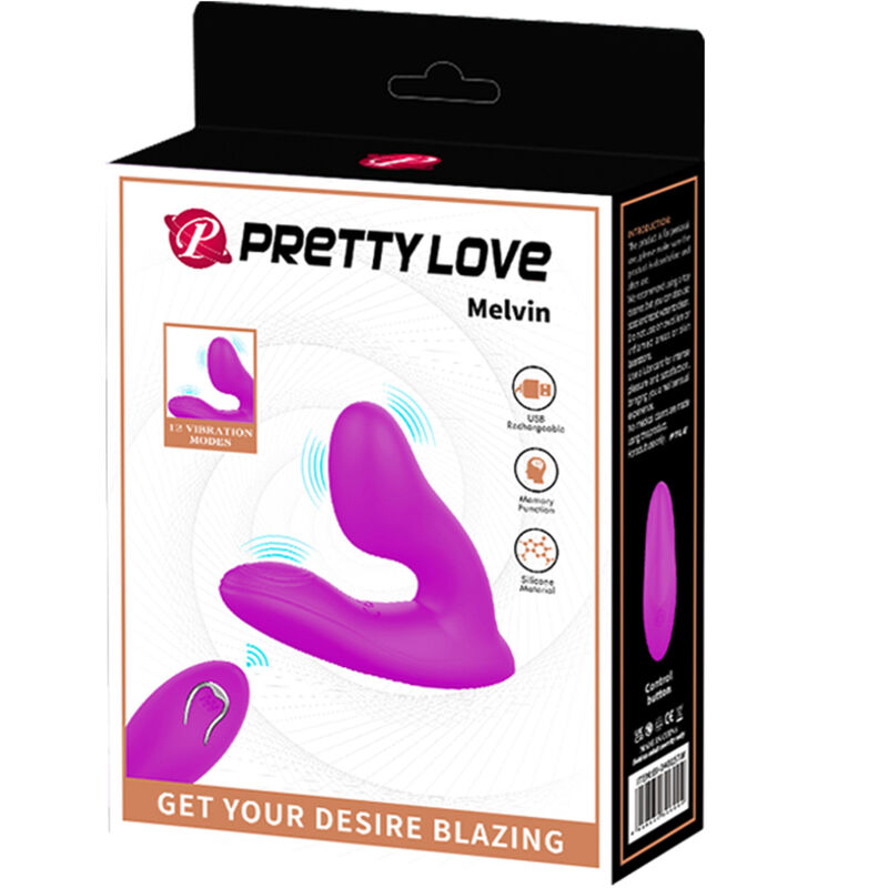 PRETTY LOVE - MASSAGEADOR DE CLITÓRIS MELVIN COM CONTROLO REMOTO