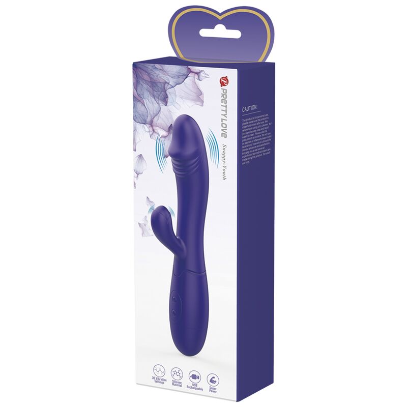 PRETTY LOVE - VIBRADOR SNAPPY YOUTH E ESTIMULADOR DE PONTO G VIOLET