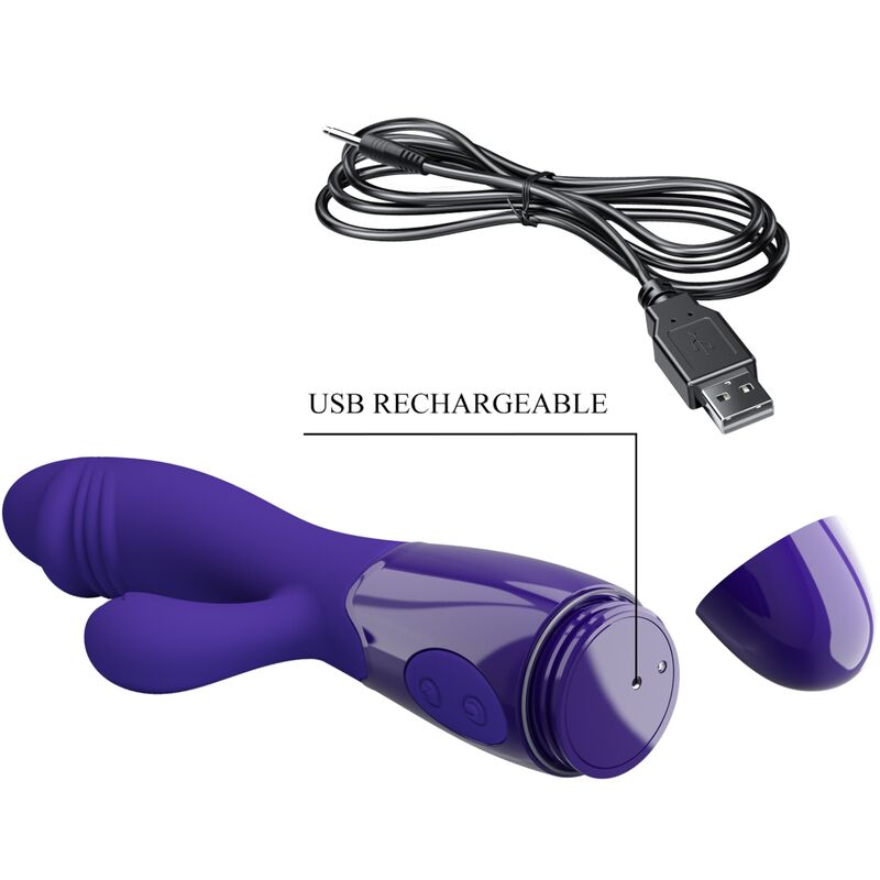 PRETTY LOVE - VIBRADOR SNAPPY YOUTH E ESTIMULADOR DE PONTO G VIOLET