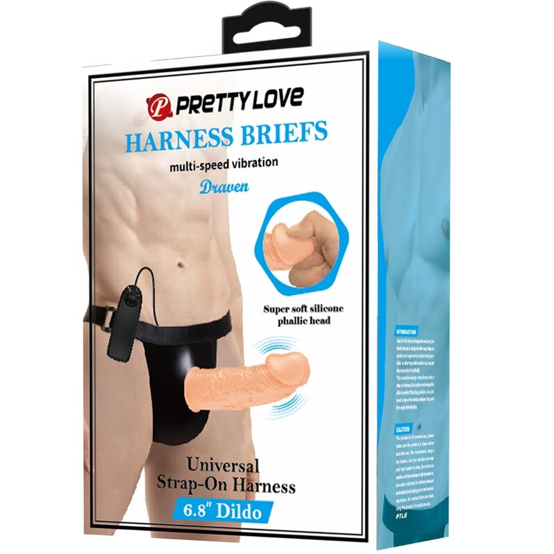 PRETTY LOVE - CALCINHA COM ARNÊS E DILDO VIBRATÓRIO INCLUÍDO