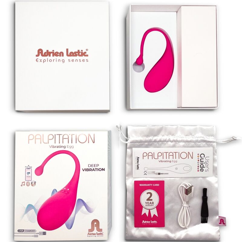 ADRIEN LASTIC - PALPITATION VIBRATING EGG GREEN + FREE APP