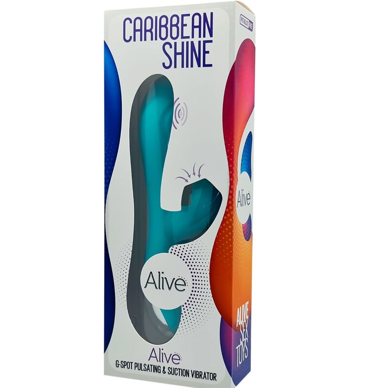 ALIVE - CARIBBEAN SHINE VIBRATOR & SUCTION BLUE