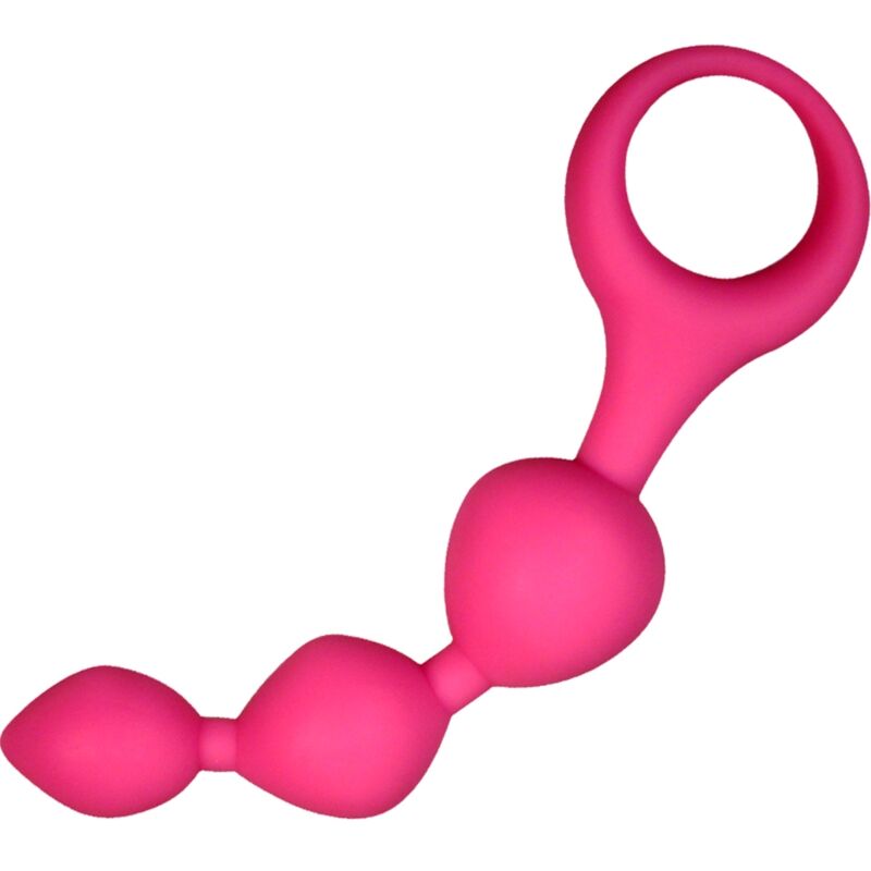 ALIVE - TRIBALL BOLAS ANAL SILICONE ROSA 15 CM
