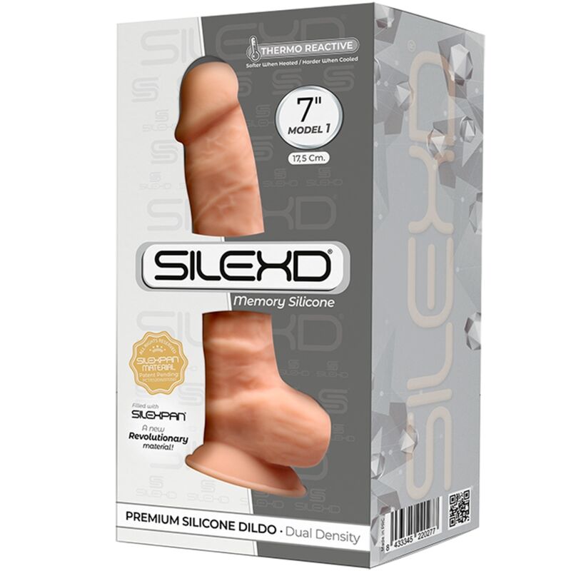 SILEXD - MODELO 1 PÊNIS REALISTA PREMIUM SILEXPAN SILICONE 17,5 CM