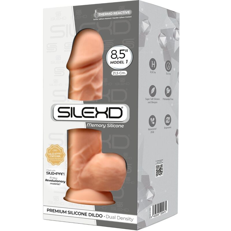 SILEXD - MODELO 1 PÊNIS REALISTA PREMIUM SILEXPAN SILICONE 21,5 CM