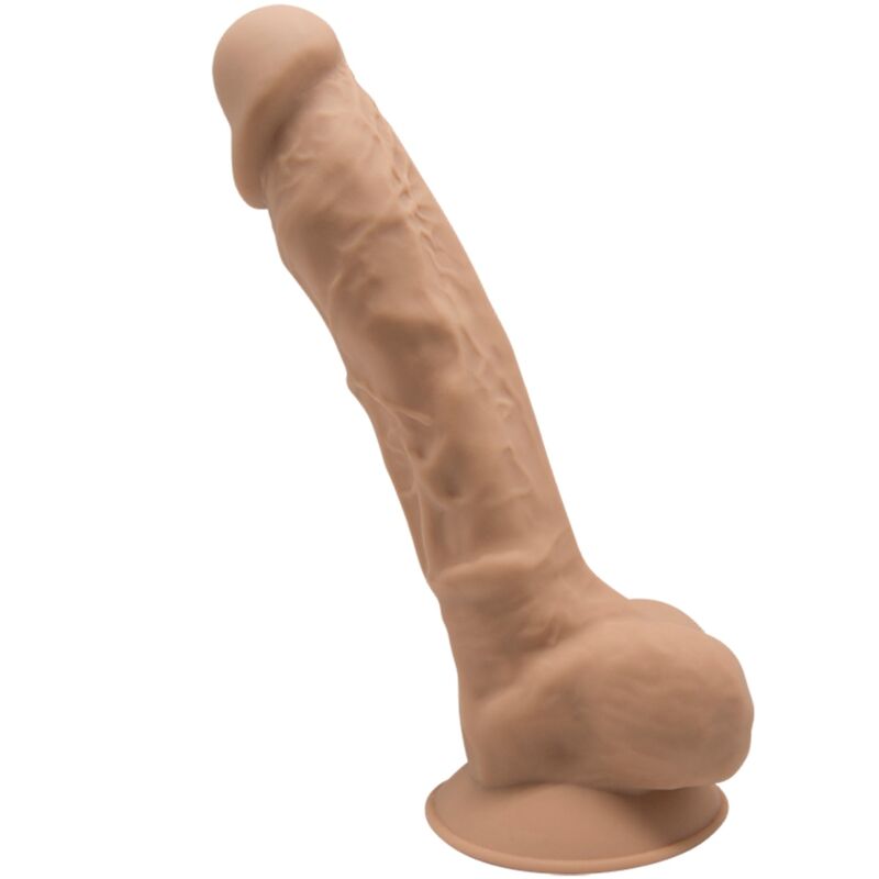 SILEXD - MODELO 1 PÊNIS REALISTA PREMIUM SILEXPAN SILICONE CARAMELO 17,5 CM