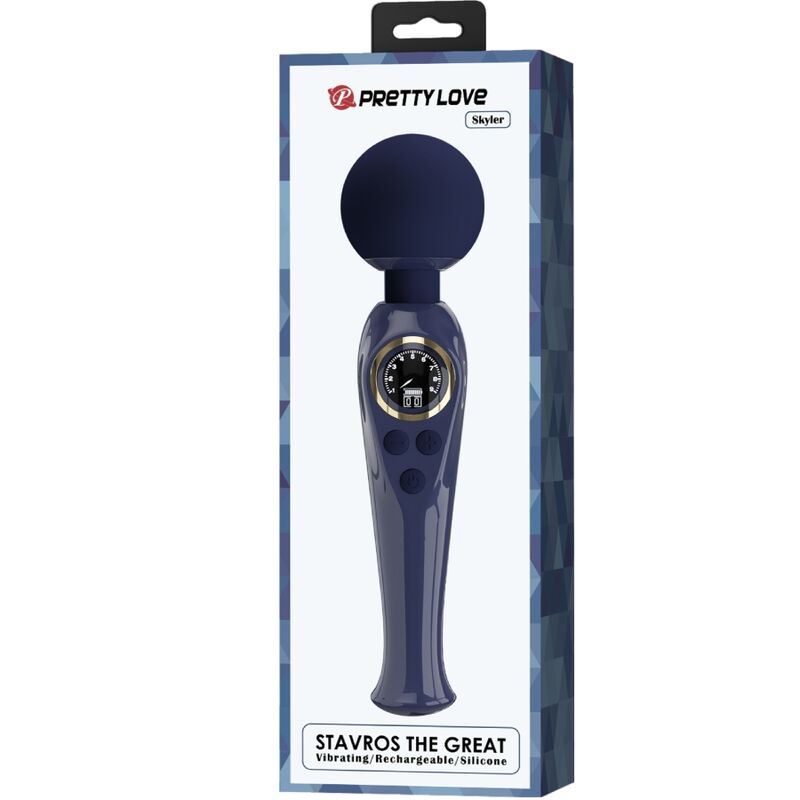 PRETTY LOVE - SKYLER VIBRATOR WAND AZUL