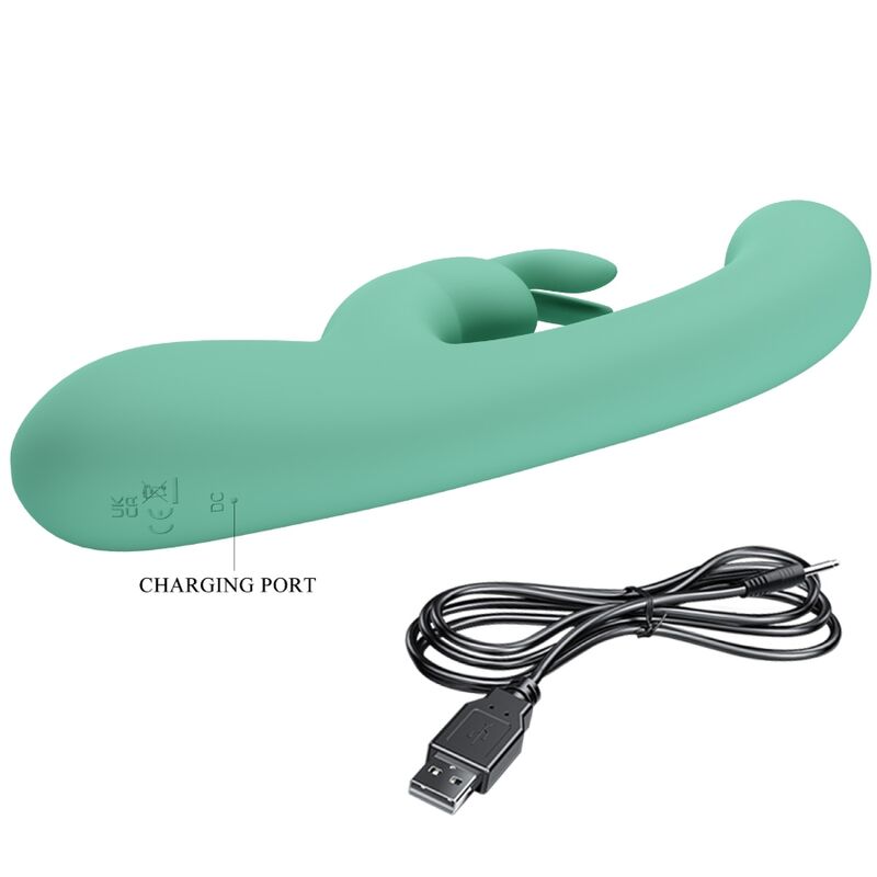 PRETTY LOVE - VIBRADOR LAMAR RABBIT E PONTO G VERDE