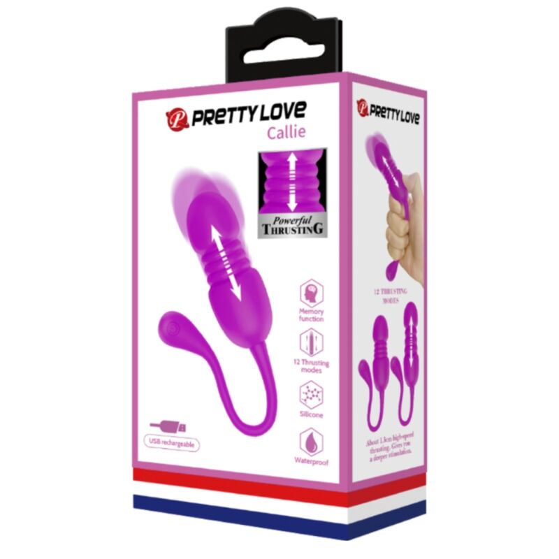 PRETTY LOVE - OVO VIBRATÓRIO RECARREGÁVEL CALLIE ROXO