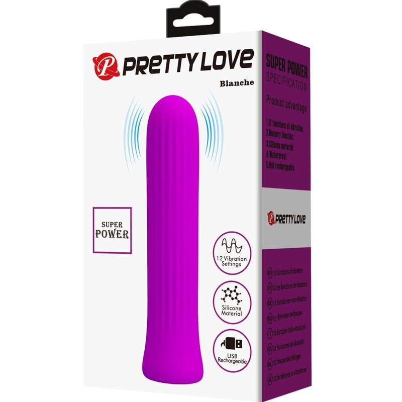 PRETTY LOVE - VIBRADOR ESTIMULADOR ROSA BLANCHE