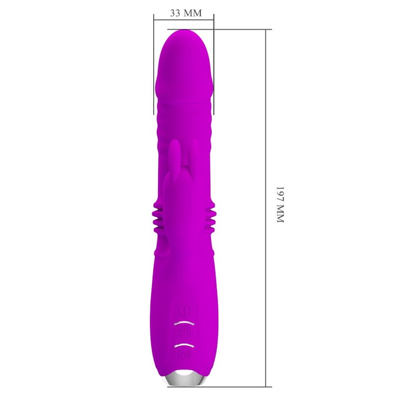 PRETTY LOVE - VIBRADOR COELHO RECARREGÁVEL DOROTHY ROXO