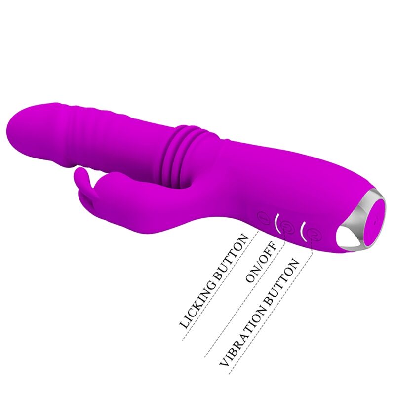 PRETTY LOVE - VIBRADOR COELHO RECARREGÁVEL DOROTHY ROXO