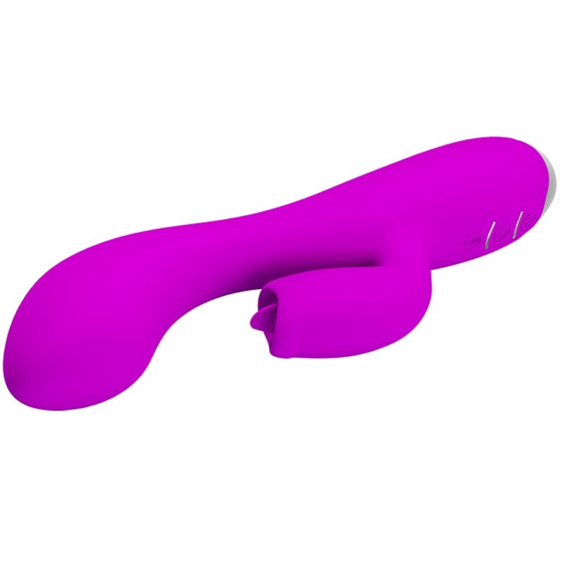 PRETTY LOVE - GLORIA VIBRADOR CONEJO RECARGABLE - IMPERMEABLE MORADO