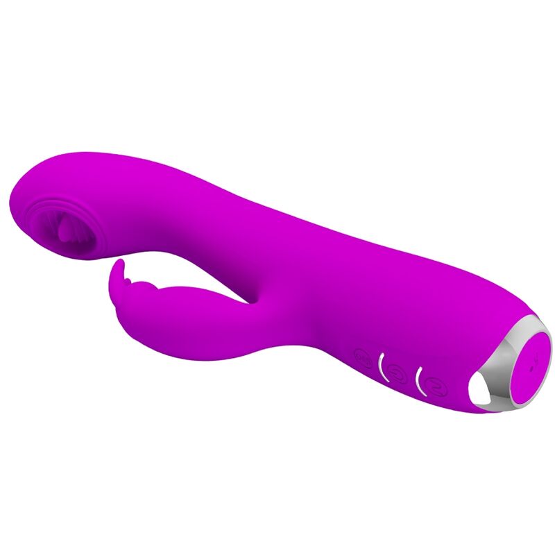 PRETTY LOVE - RACHEL VIBRADOR RECARGABLE CON ONDAS ESTIMULANTES MORADO